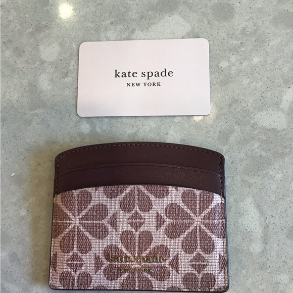 kate spade Bags Kate Spade Spade Flower Coated Canvas Cardholder Wallet Id Card Case Poshmark